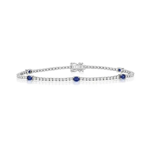 Women's Sapphire Diamond Bracelet